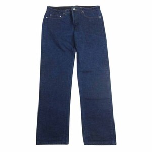 A.P.C. アーペーセー 日本製 スタンダード ボタンフライ ストレート デニム パンツ インディゴブルー系 30【中古】