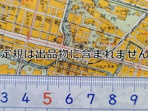 mC28【地図】昭和46年 尼崎市 [バス路線・停留所名入 尼崎港線 阪神国道線・阪神バス浜田車庫 城内小・中・高 博愛幼稚園 県立病院 御園小