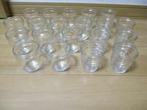 モロゾフ（morozoff）の ガラスカップ、 プリンカップ色々２０個