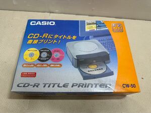 CASIO カシオ CD-R TITLE PRINTER タイトル プリンター CW-50 箱付き ★ 現状品