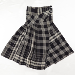 80s COMME des GARCONS FRANCE PLAID ASYMMETRIC SKIRT VINTAGE コムデギャルソン フランス チェック アシンメトリー スカート ビンテージ