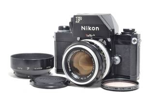 美品 ニコン Nikon F フォトミック FTN ブラック 一眼レフ MF フィルムカメラ Nikkor-S Auto 50mm f/1.4 レンズ フード #6298