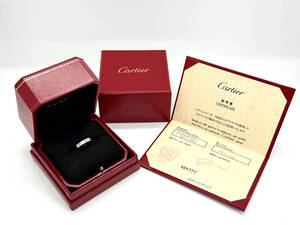 CARTIER カルティエ K18WG ホワイトゴールド ラブ LOVE リング・指輪 54号 日本サイズ13.5号 メンズ 中古 箱と証明書付き