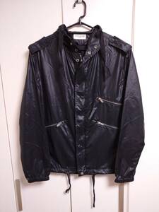 サンローラン SAINT LAURENT PARIS ナイロン ウインドブレーカー ライダース ジャケット ジャンパー 黒 46 UP53 2017 01131 YSAOAZO