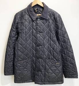 イギリス製 LAVENHAM キルティングジャケット コート ネイビー 古着 ヴィンテージ LEXHAM-AW13 11240 ラベンハム SIZE：42■1113X