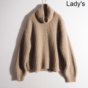 M8126P　▼Loro Piana ロロピアーナ▼　Cocooning Turtleneck タートルネック ローゲージ カシミヤニット ブラウンベージュ M 秋冬 rb mks