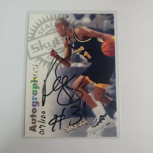 NBA SP Authentic Autograph Reggie Miller　レジー ミラー　直筆サイン　シリアル　017/100 