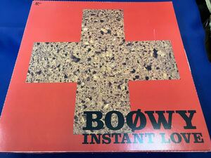 Boowy★中古LP国内盤帯・BOX付「ボウイ―～インスタント・ラヴ」特典付