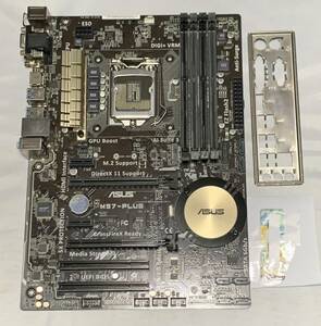 【中古】ASUS マザーボード H97-PLUS I/Oパネル・読み取り可 Windows7Home プロダクトキー付属 LGA1150