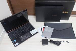 タッチパネル搭載 キーボードバックライト♪ office 2021 ★美品★ ASUS ZenBook S UX393EA UX393EA-HK001TS i7 1165G7 16GB SSD 1TB♪