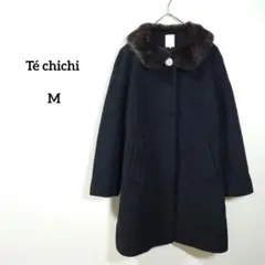 Te chichi　ロングコート　M　ウール　カシミヤ　ラビットファー　冬