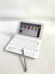 Ｓ6752/CASIO 電子辞書 EX-word カシオ ホワイト XD-Z4700 DATAPLUS 10 エクスワード 白 辞書 【保証あり】240718