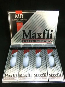 ゴルフボール マックスフライ Maxfli GO FOR THE MAX MD 432 DIMPLES 3個×4箱 計12個 1ダース 経年保管 未使用品 ■