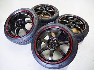 軽量 クロススピード CR7 18inch 5H100 8.5J+45 輸入 225/40R18 プリウス 86 カローラスポーツ BRZ