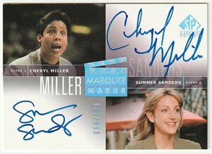 2004 SP SIGNATURE MARQUEE MARKS Cheryl Miller(Reggie Miller姉) & Summer Sanders DUAL Auto #/100