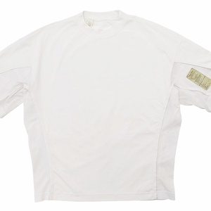 ミスターハリウッド N.HOOLYWOOD 22SS 9221-CS07-008-pieces T-SHIRT Wht White エヌハリ Tシャツ カットソー 切替 メッシュ 半袖 36 S