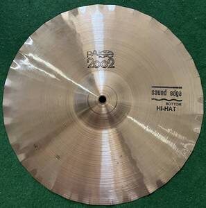 PAiSTE 2002 Sound Edge Hi-Hat (Bottom) 14インチ　黒ロゴ　70年代ヴィンテージ　