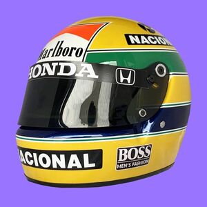 海外　高品質　送料込み　アイルトン・セナ　 AYRTON SENNA 1988　　F1　ヘルメット　等身大サイズ　 　レプリカ　高品質