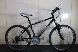 人気良品！GIANT ROCK4100 26型 クロモリ 21速 430mm BLACK MTB