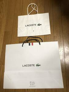 LACOSTE ラコステ　ショップ袋 紙袋　ブランド ブランド紙袋　大小2枚セット