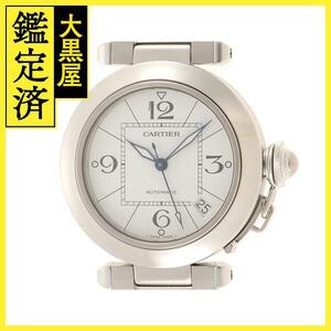 Cartier カルティエ 時計 パシャC W31074M7 ホワイト文字盤 SS 自動巻き ユニセックス（2148103635137）M【200】