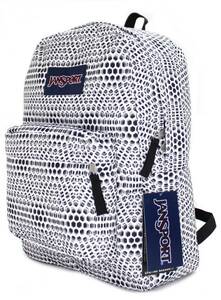 USA正規品 ジャンスポーツ JANSPORT スーパーブレイク SUPERBREAK 白 オプティカル USA正規品 バックパック リュック 通学 ジャンスポ