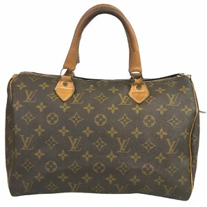 【1円～】 ルイヴィトン LOUIS VUITTON バッグ ハンドバッグ スピーディ30 USA製 M41526 モノグラム レザー ブラウン ゴールド 中古