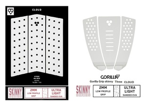送料無料（一部除く）▲Gorilla Skinny(スキニー） Mid ・THREE Deck CLOUD　デッキパッドセット　新品