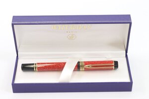 WATERMAN ウォーターマン 万年筆 ル・マン100 ペン先 18K 750 刻印 レッド系 文具 筆記用具 3676-B