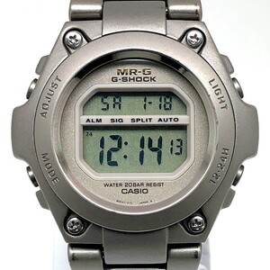 美品 箱付 G-SHOCK MRG-100T-8 MR-G TITANIUM チタン製 フルメタル ELバックライト ゴールドロゴ 1996年11月発売 【ITOJQ2JYQ5NO】