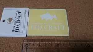 ★希少！イトウクラフト □型ステッカー★在庫5 ITO.CRAFT/カラフトマス/樺太鱒