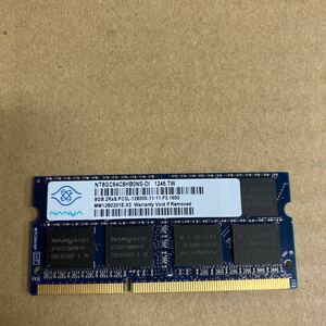 X105 NANYA ノートPCメモリ 8GB 2Rx8 PC3L- 12800S 1枚