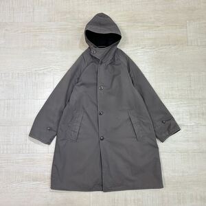 15aw 2015 COMOLI コモリ HOODED COAT フーデッド コート 15F-04003 MADE IN JAPAN 日本製 チャコール 系 サイズ 0 612