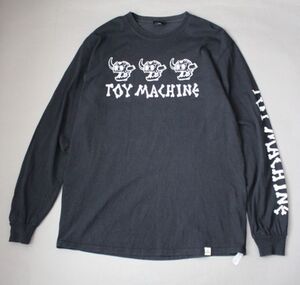 【TOY MACHINE】トイマシーン　ロンT　Tシャツ　長袖　黒　古着　スケートブランド　ブラック　バックプリント　スカル