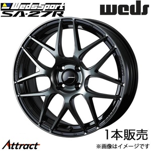 ウェズスポーツ SA27R ヴィッツ 130系 17インチ アルミホイール 1本 ウォースブラッククリア 0074164 WEDS WedsSport SA27R