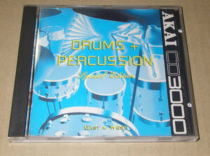 ★EAST WEST AKAI CD3000 DRUM + PERCUSSION SOUND SAMPLER★