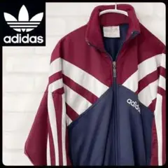 【80s 万国旗タグ】adidas ジャージトラックジャケット L 匿名配送