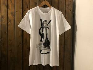 新品●ケイトモス　プリントTシャツ●ファッション・スーパーモデル/セレブ/セクシー/SEXY/WHT