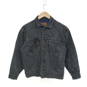 ◆LEVI`S リーバイス USA製 90s ジャケット サイズ:M◆57510-0316 グレー レディース 裏地チェック ヴィンテージ アウター