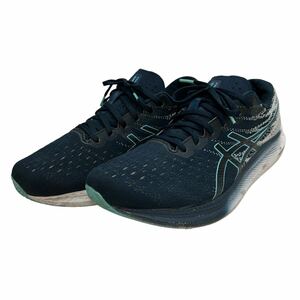 D263 ASICS アシックス メンズ ランニングシューズ スニーカー US11.5 29cm ネイビー ホワイト メッシュ