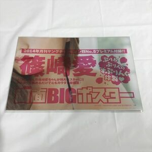 B17537 ◆未開封品 篠崎愛 両面BIGポスター 2014年 ヤングチャンピオン付録 送料180円 ★5点以上同梱で送料無料★