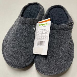 crocs バヤ スリッパ 205917-060 サイズ22センチ 未使用 baya slpper ボア フリース ルームシューズ クロックス ブラック 黒