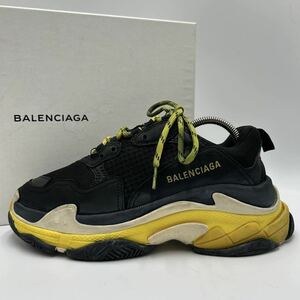 1円 【極上品】 BALENCIAGA バレンシアガ 【圧倒的高級感】 メンズ Triple S トリプルエス スニーカー ダッド シューズ 靴 ブラック 38