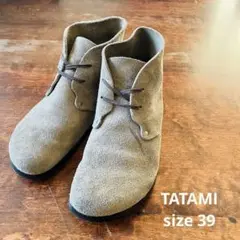 TATAMI タタミ スエード ハイカット ベージュ 39