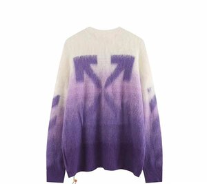 OFF-WHITE オフホワイト セーター ニット 上着 男女兼用 長袖 中古 M TJ 1