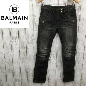 BALMAIN★バルマン★レディース ブラック ジーンズ デニムパンツ フランス製★サイズ34　3-89