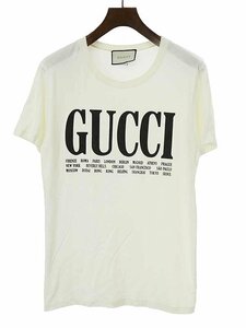 GUCCI グッチ Cities Logo Tee シティズロゴプリントTシャツ ホワイト サイズ：XS