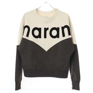 ISABEL MARANT ETOILE イザベルマラン エトワール HUSTON ロゴスウェットトレーナー チャコール カーキ 36 ITJFAAY9ZIBS