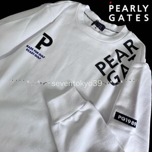 新入荷 本物 新品 42981135 PEARLY GATESパーリーゲイツ/5(サイズL) 超人気 クルーネック スウェット トレーナー 日本製 