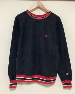 る1493 Champion REVERSE WEAVE チャンピオン リバースウィーブ スウェットトレーナー M ブラック 単色タグ 復刻 裏起毛 